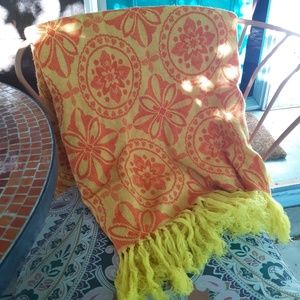 Vintage Yellow and Orange Blanket